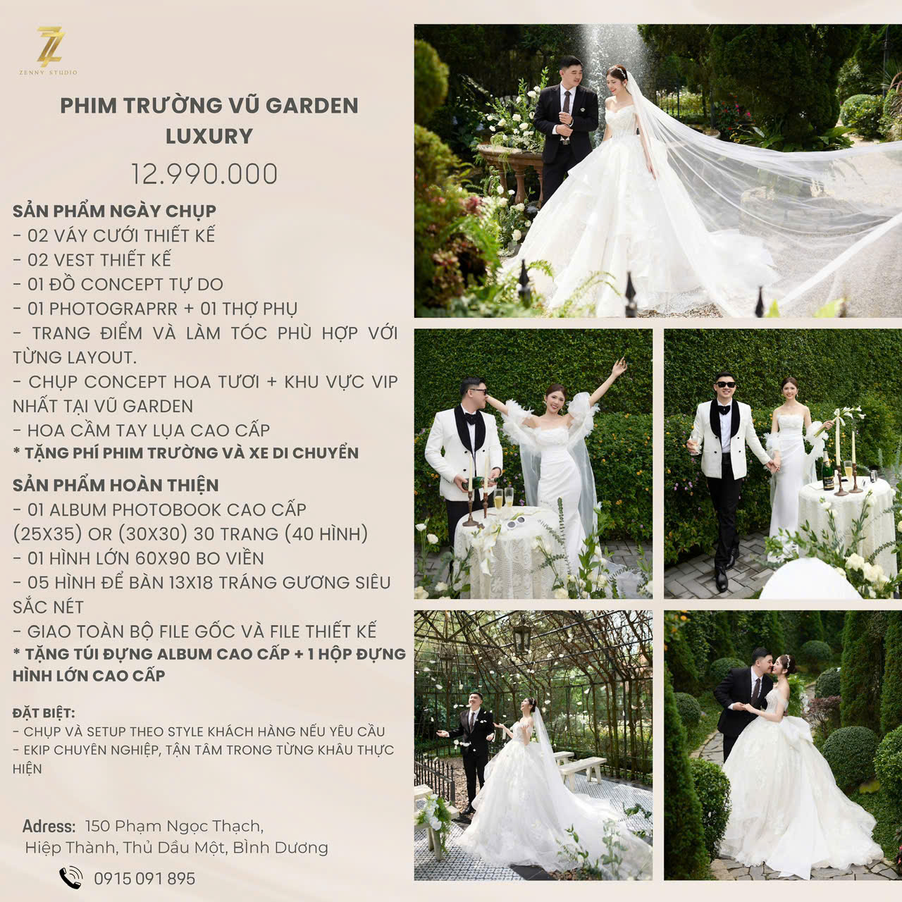 Bảng Giá Phim Trường Vũ Garden Luxury