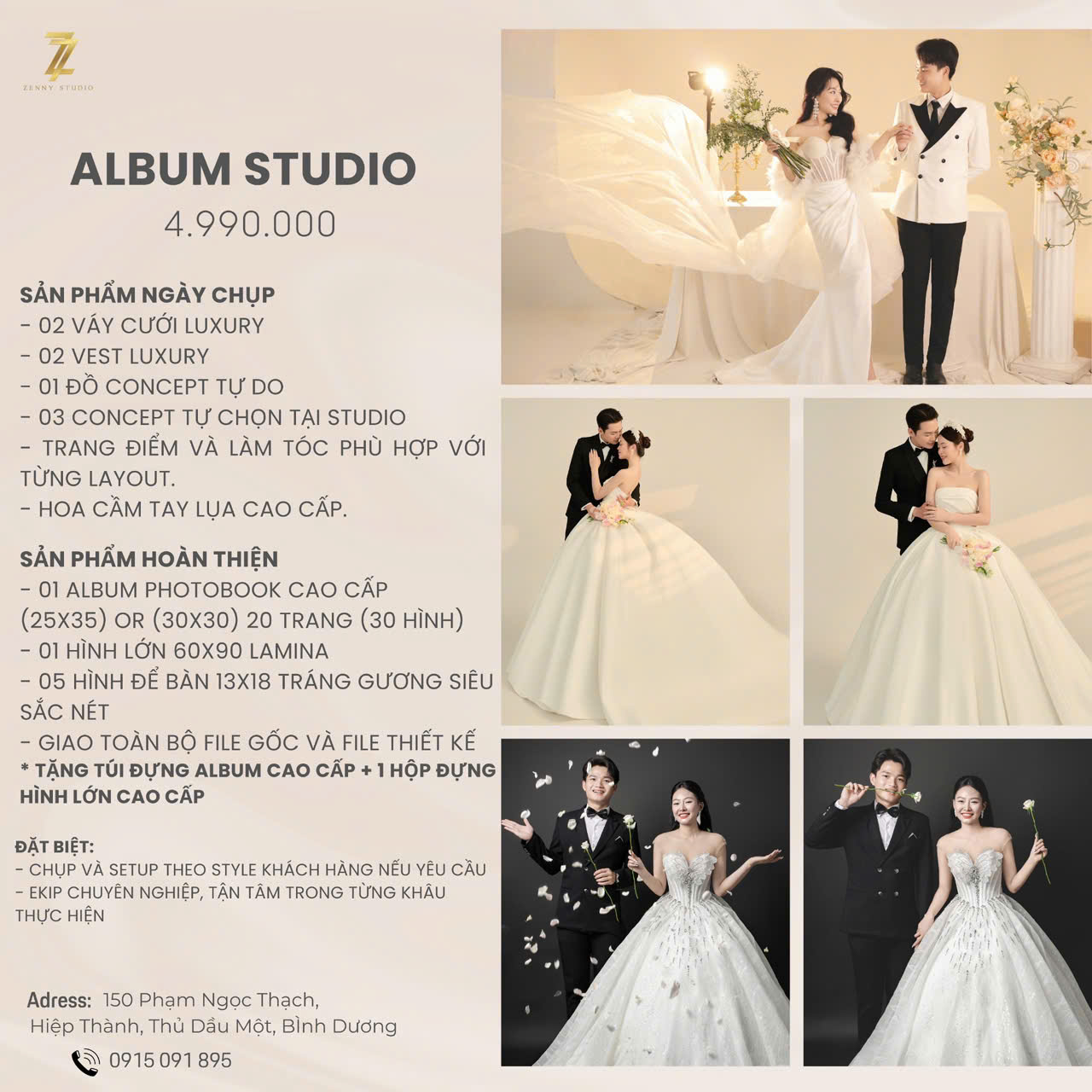 Bảng Giá Album Studio